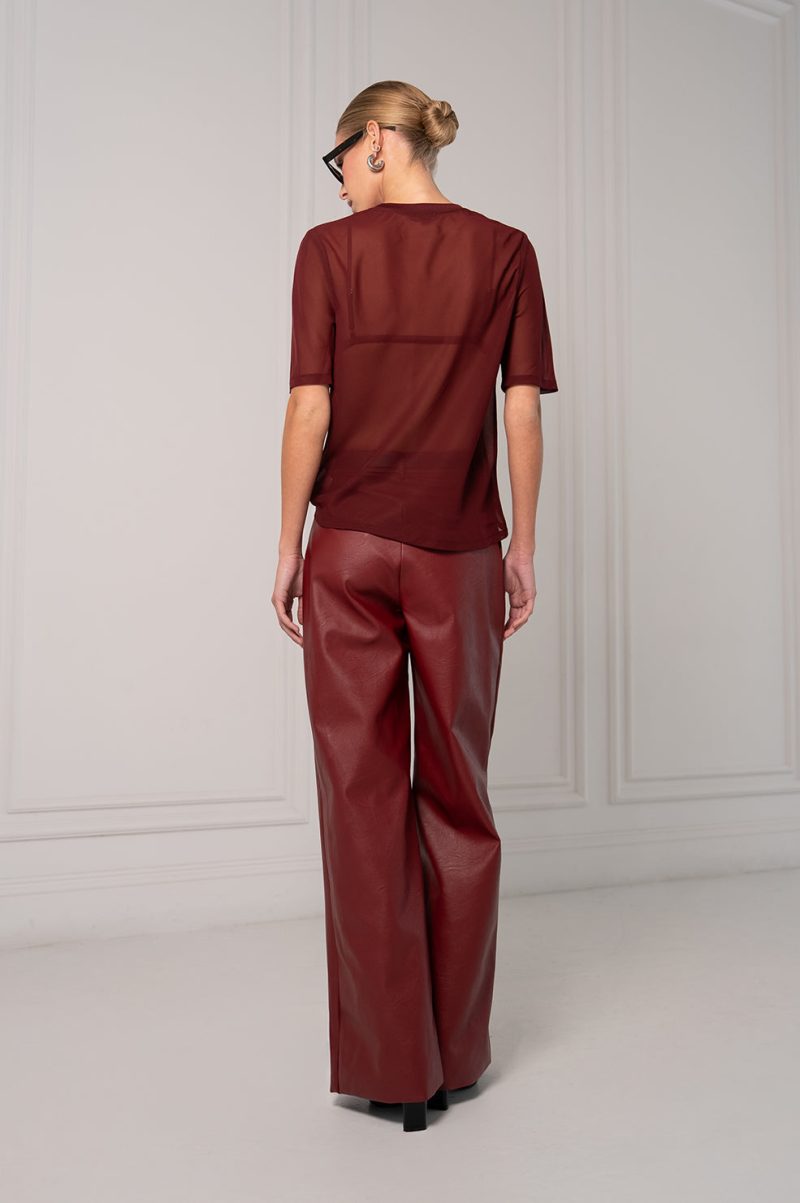 Naomi Tee - Burgundy - Image 3