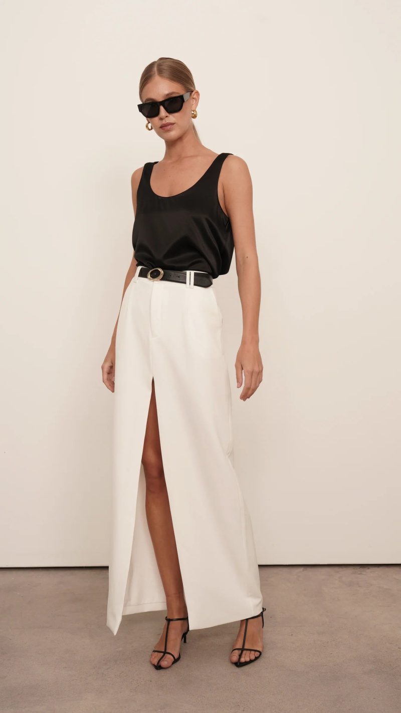 Anna Maxi Skirt - White - Image 5