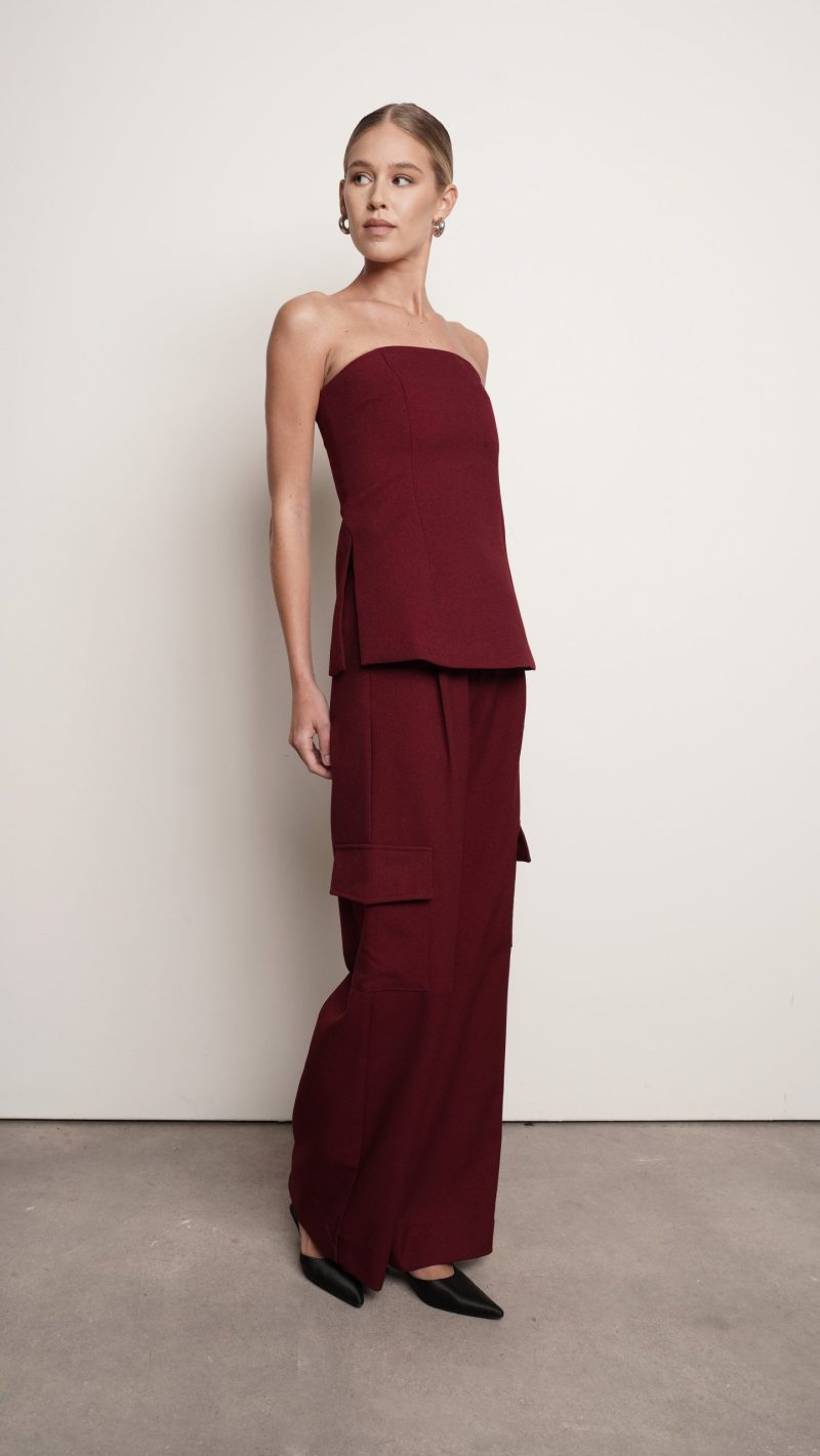 Ayle Bustier - Burgundy - Image 4