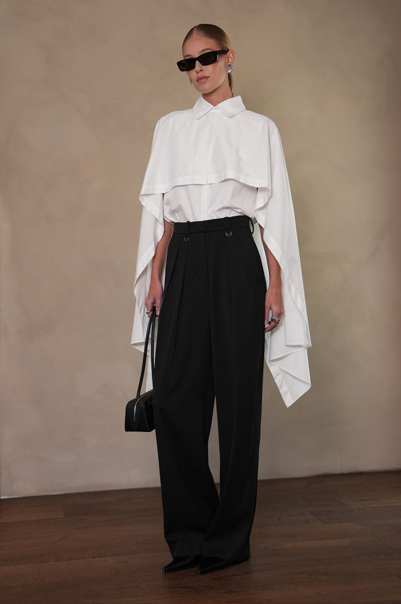 Lowe Cape Shirt - White - Image 2
