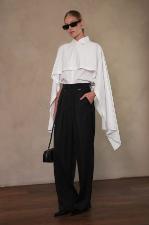Lowe Cape Shirt - White