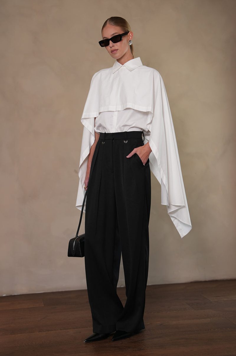 Lowe Cape Shirt - White