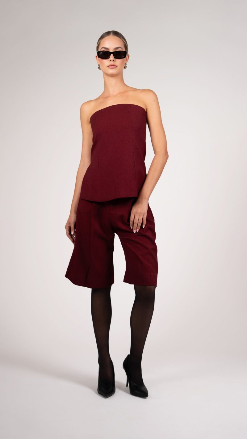 Ayle Bustier - Burgundy - Image 5