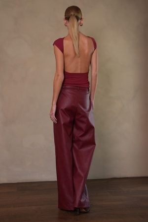 Veronica Top - Burgundy