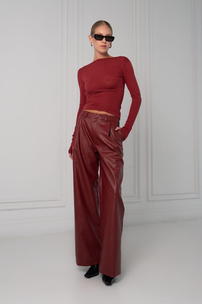 Cora Top - Burgundy