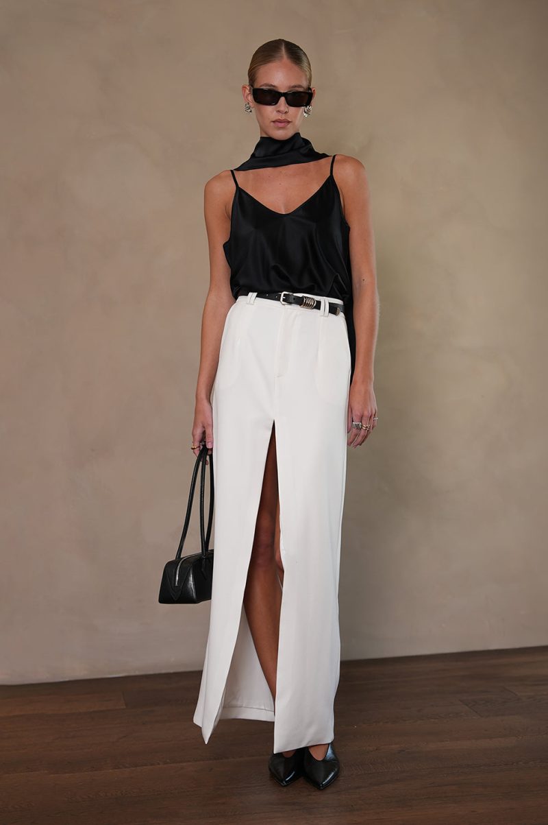 Anna Maxi Skirt - White - Image 2