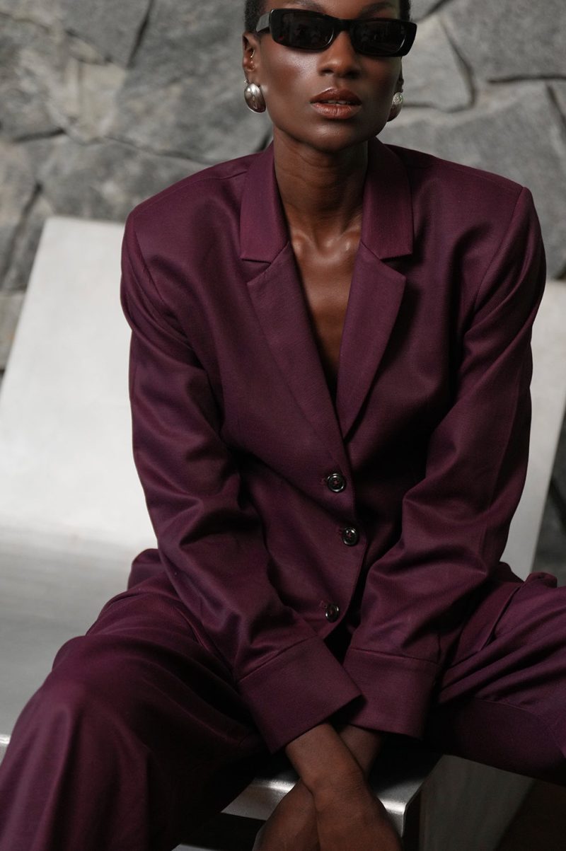 Seraphine Blazer - Plum - Image 3