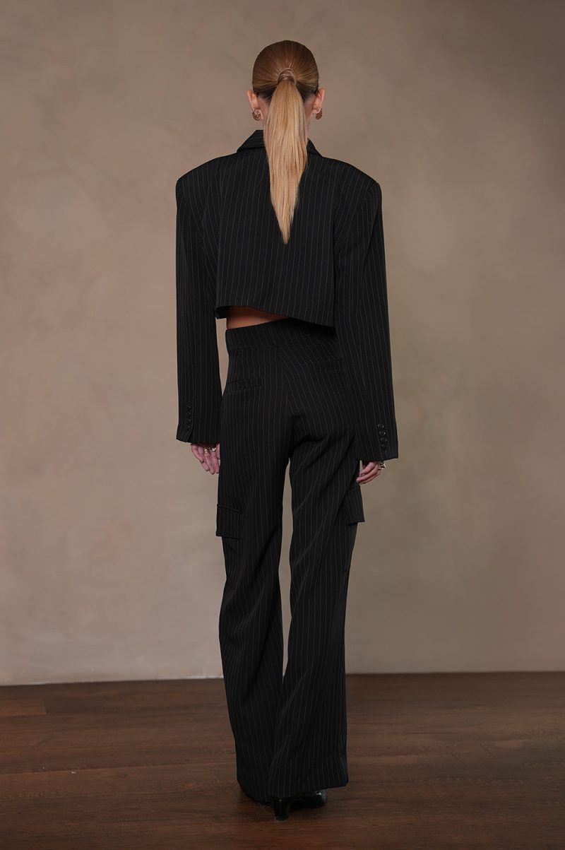 Clarice Crop Jacket - Stripe - Image 6
