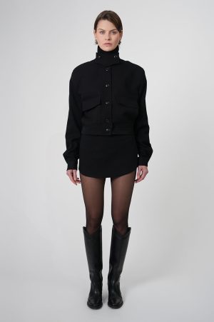 Phoebe Bomber Jacket - Black