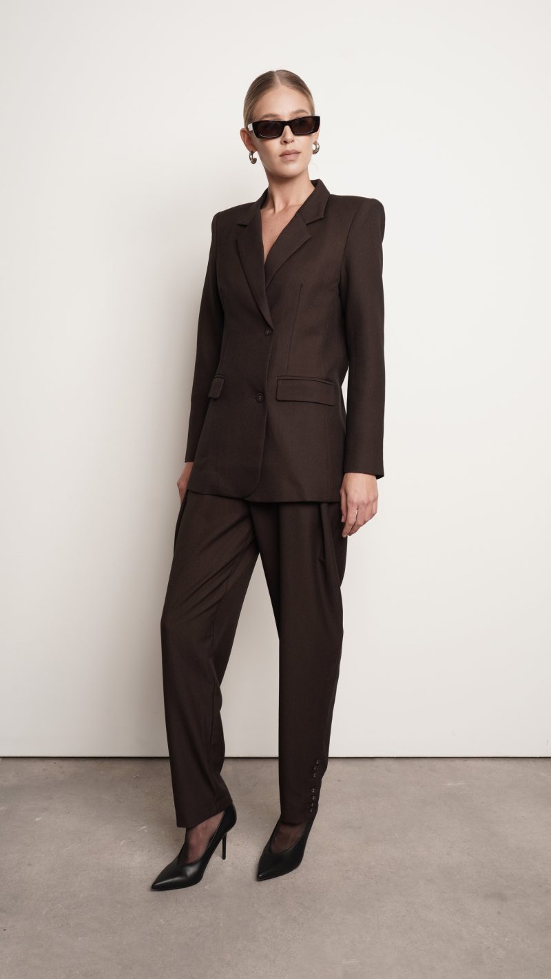 Monroe Blazer - Chocolate - Image 4