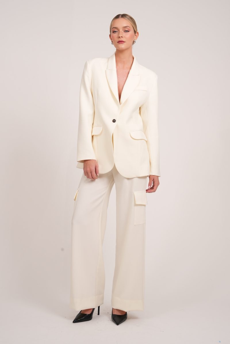 Aria Blazer - Ivory - Image 5