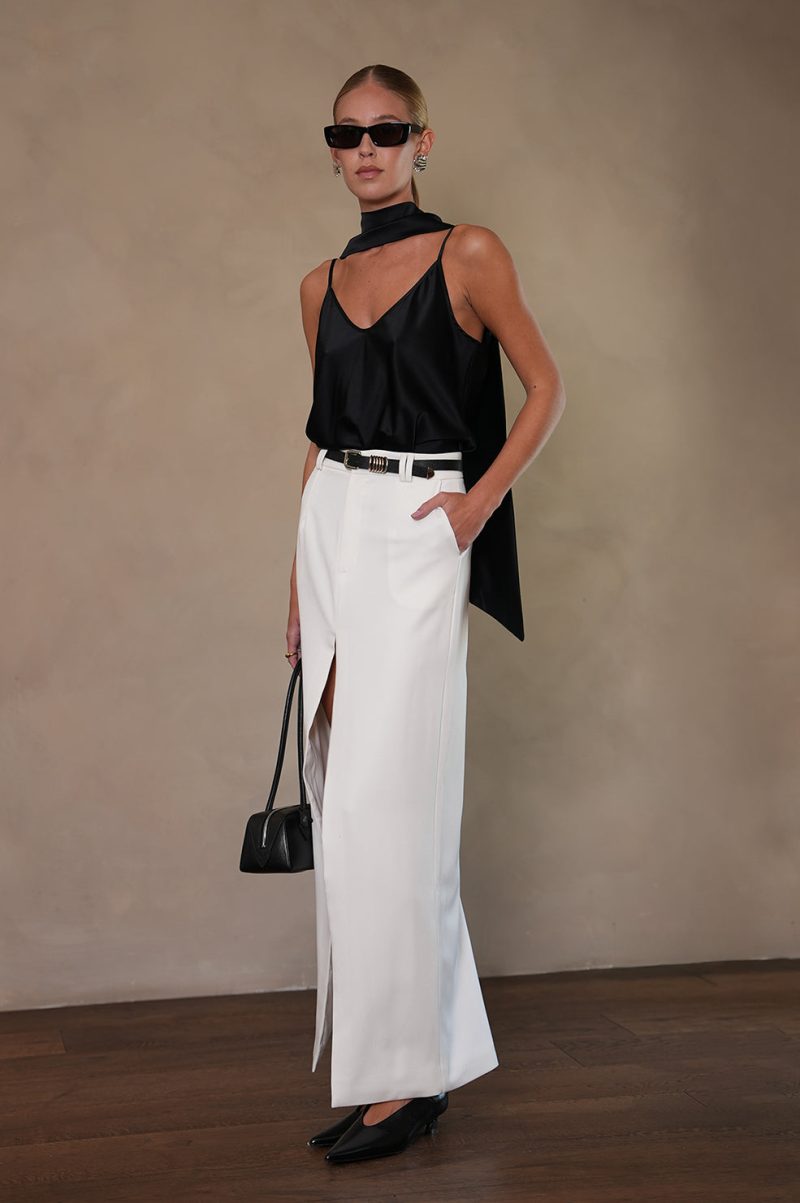 Anna Maxi Skirt - White - Image 4