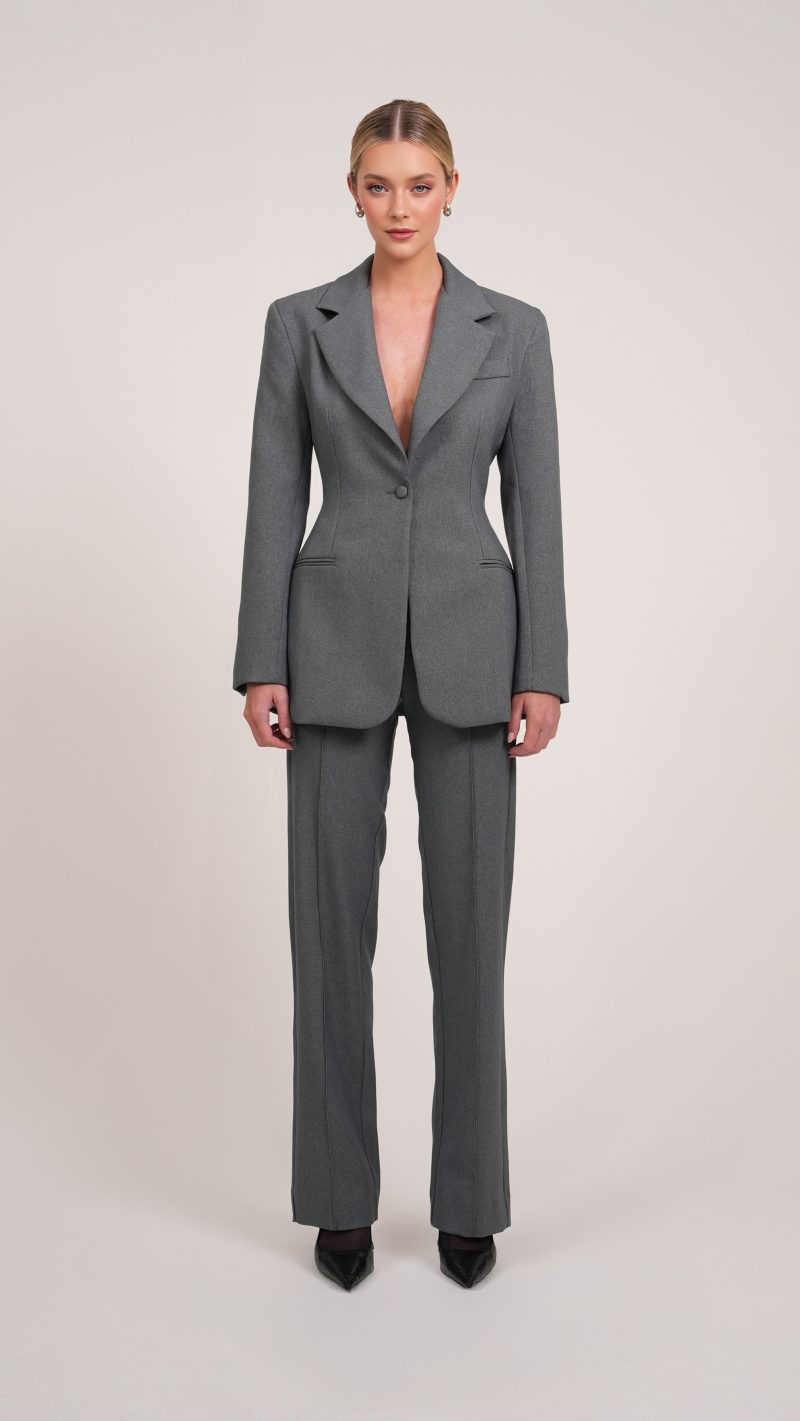 Daniela Blazer Dress - Grey - Image 3