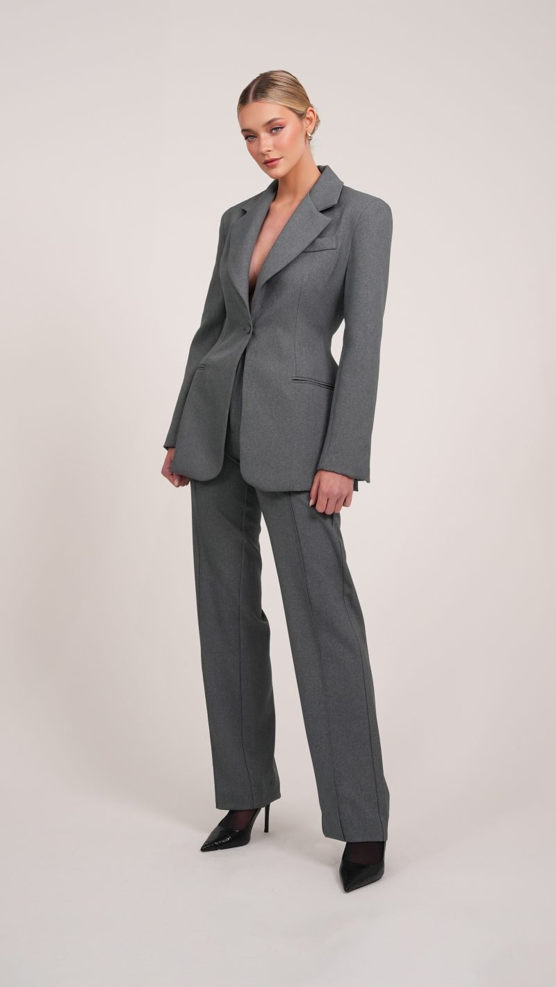 Daniela Blazer Dress - Grey - Image 2