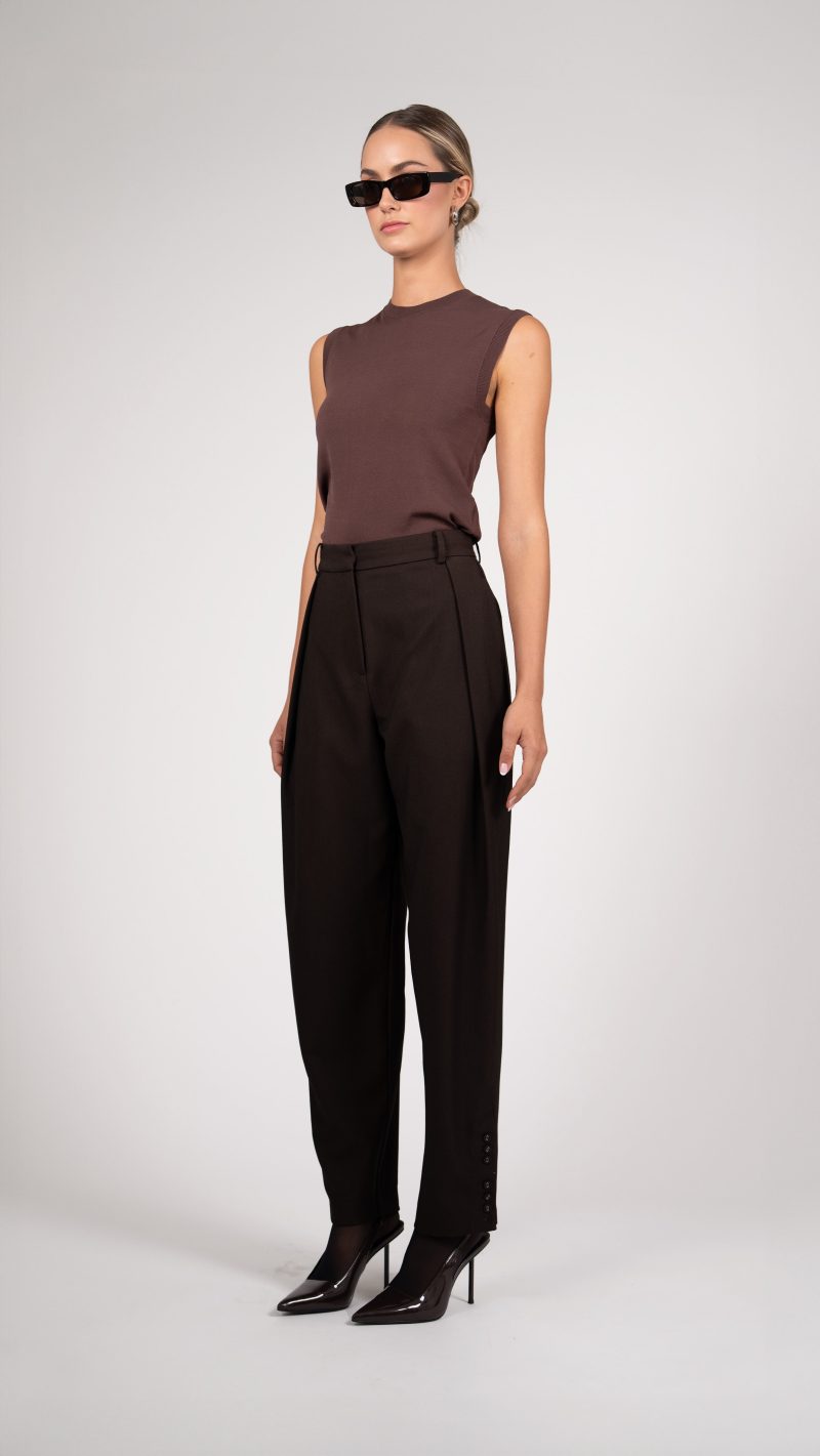 Olympia Trousers - Chocolate - Image 3