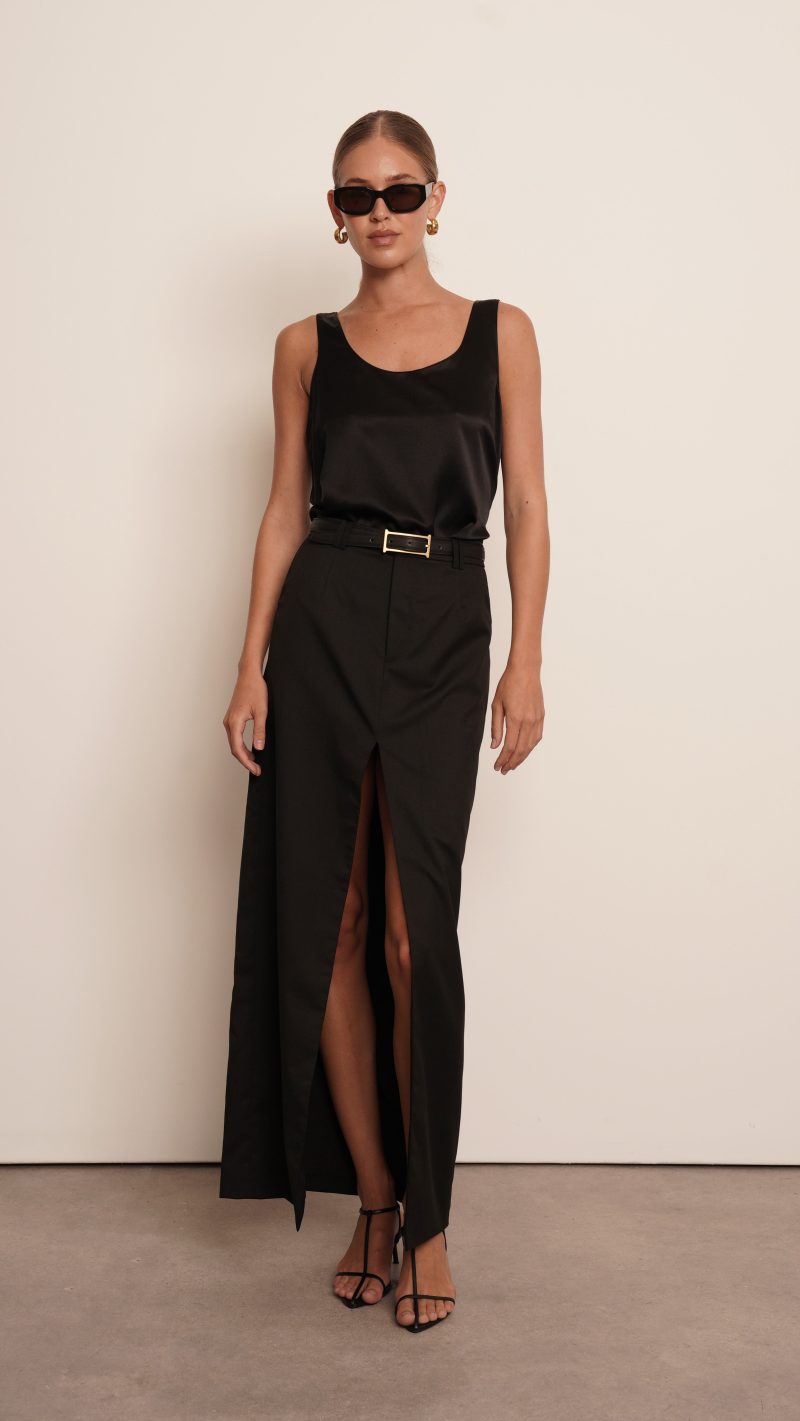 Anna Maxi Skirt - Black - Image 2