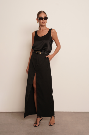 Anna Maxi Skirt - Black