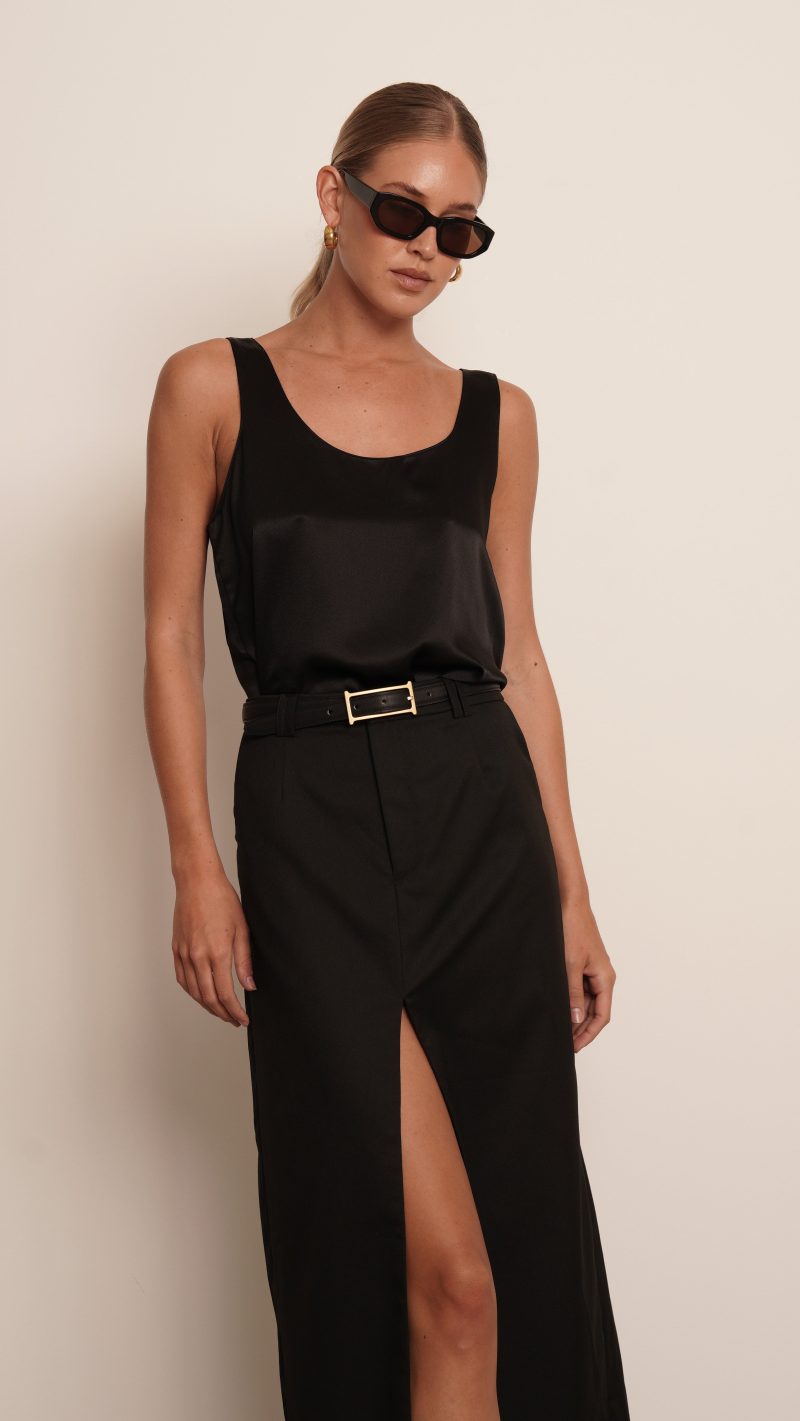 Anna Maxi Skirt - Black - Image 3