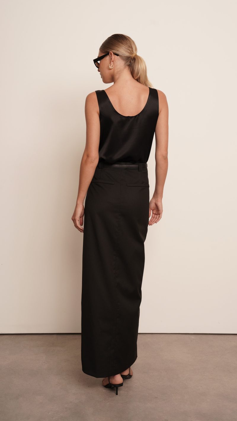 Anna Maxi Skirt - Black - Image 10