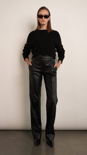 Cashmere Crewneck Pullover - Black