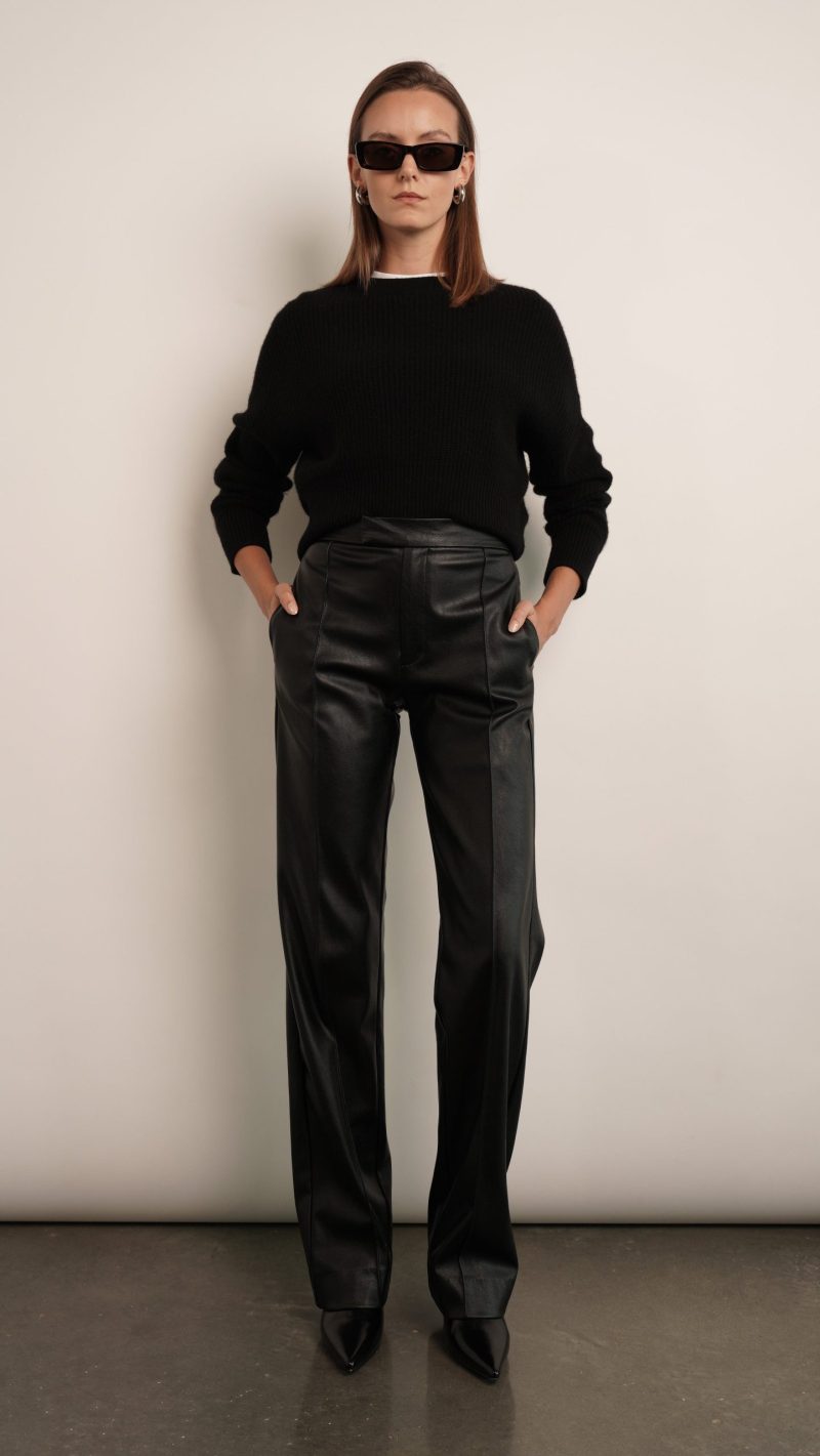 Cashmere Crewneck Pullover - Black