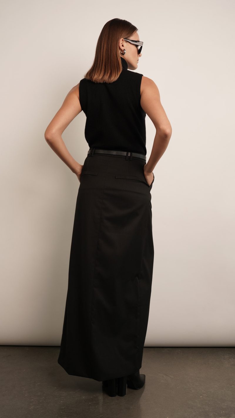Anna Maxi Skirt - Black - Image 6