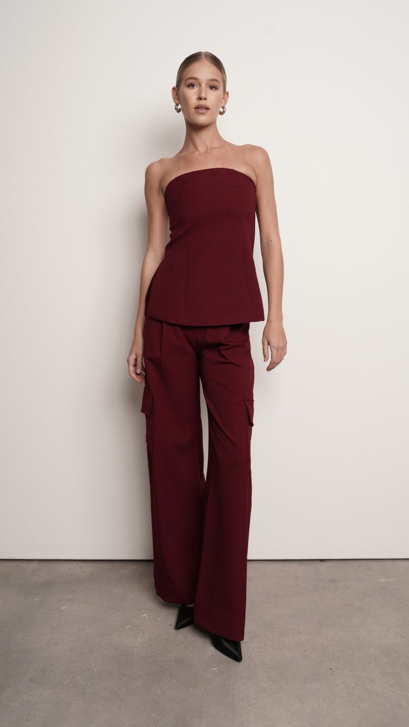 Piper Pant - Burgundy - Image 2