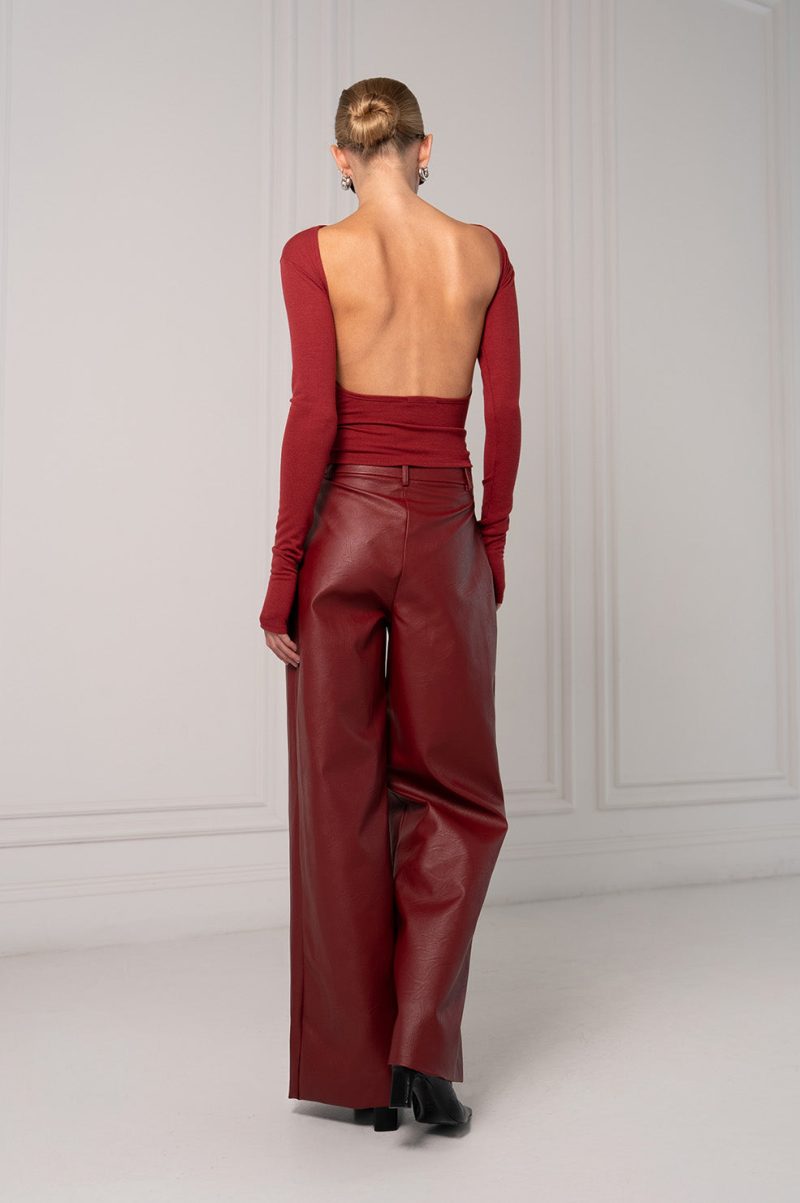 Cora Top - Burgundy - Image 2