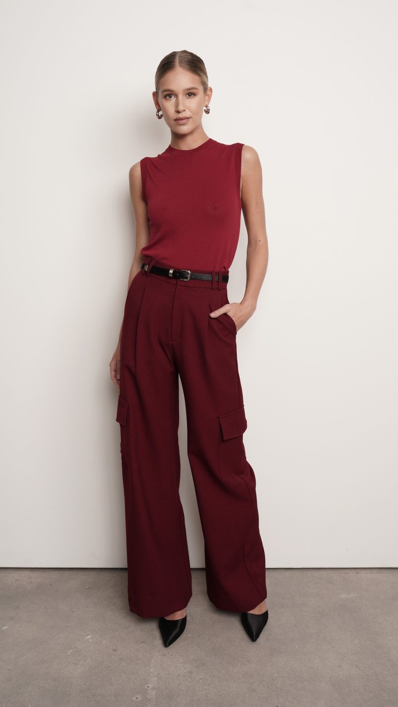 Piper Pant - Burgundy - Image 8