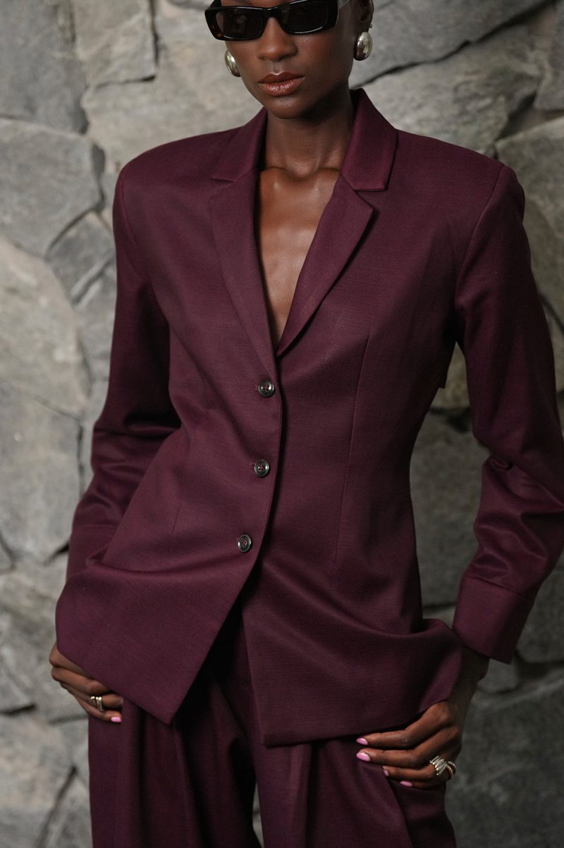 Seraphine Blazer - Plum