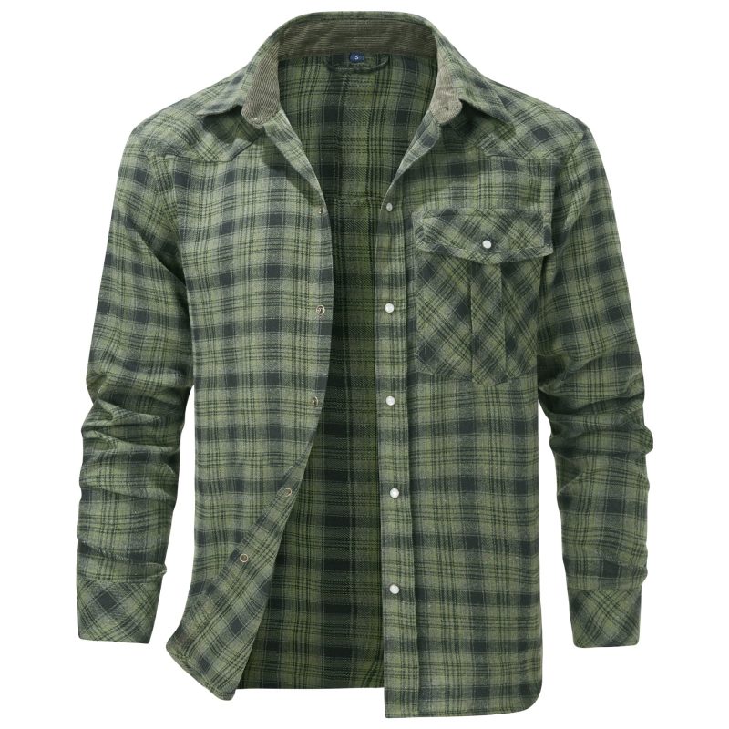 Men's Flannel Shirt (5 Designs) - Image 7