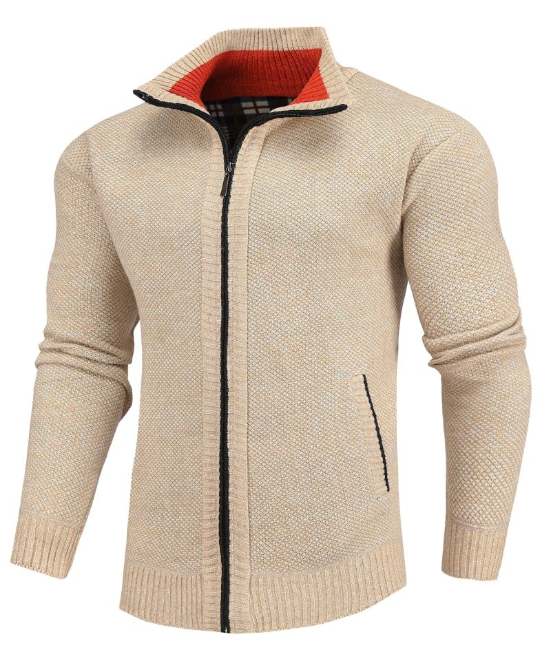 Flannel-Lined Full-Zip Sweater (5 Designs) - Image 9