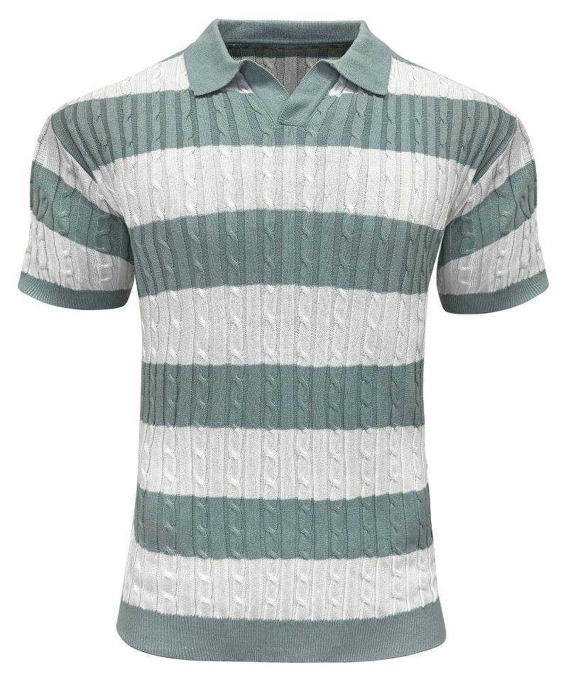 Fresh Stripe Polo Shirt - Image 2