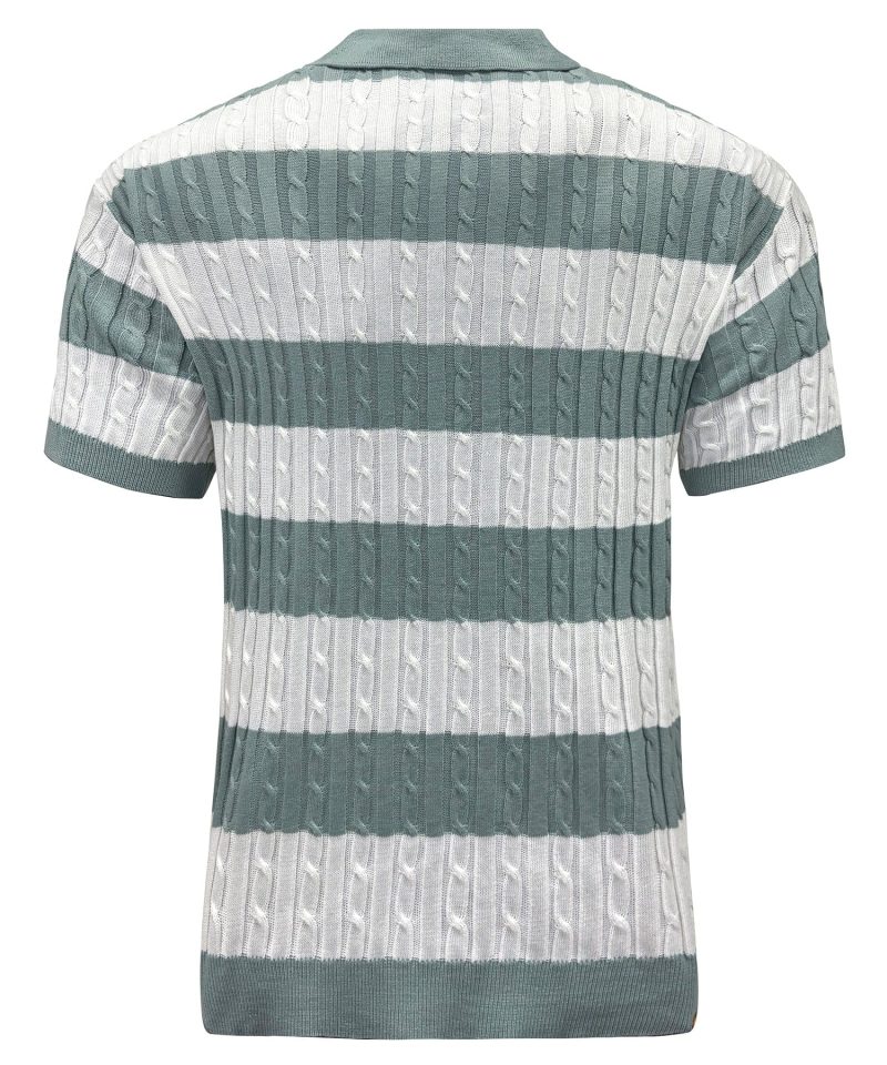 Fresh Stripe Polo Shirt - Image 3