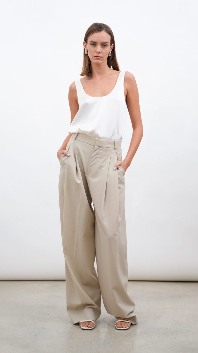 Isola Silk Cami - Off White - Image 7