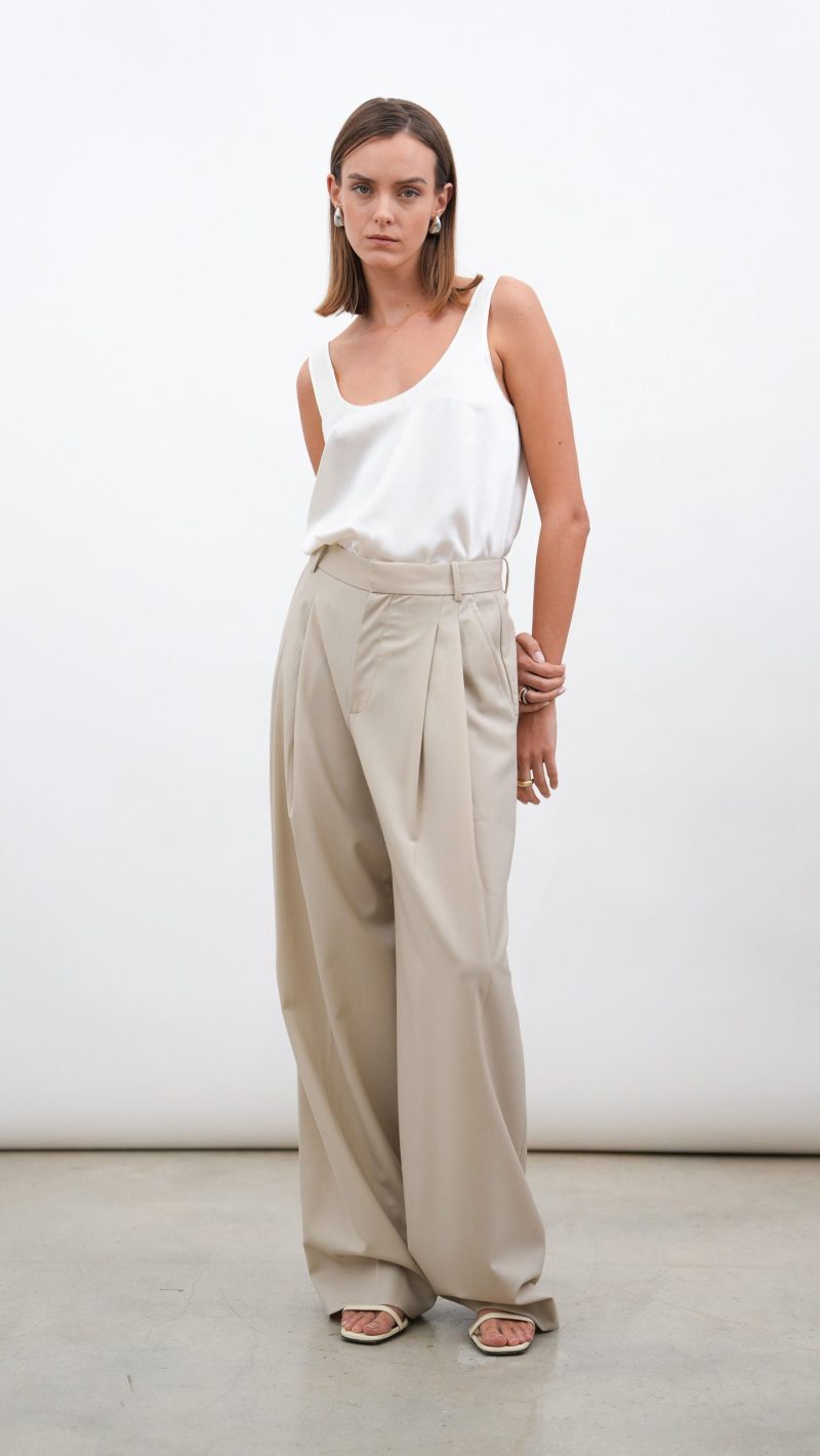 Isola Silk Cami - Off White - Image 9