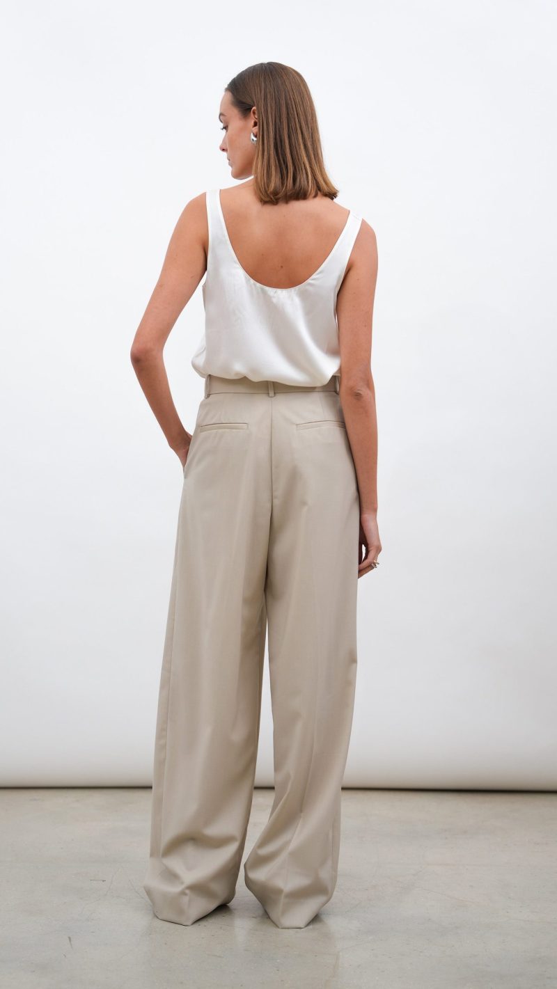 Isola Silk Cami - Off White - Image 8