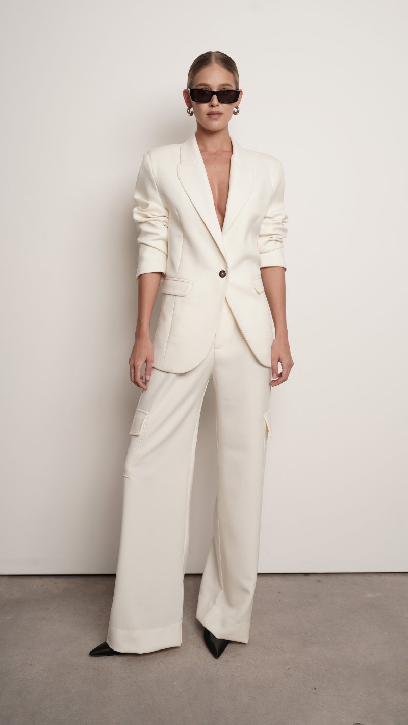 Aria Blazer - Ivory - Image 4