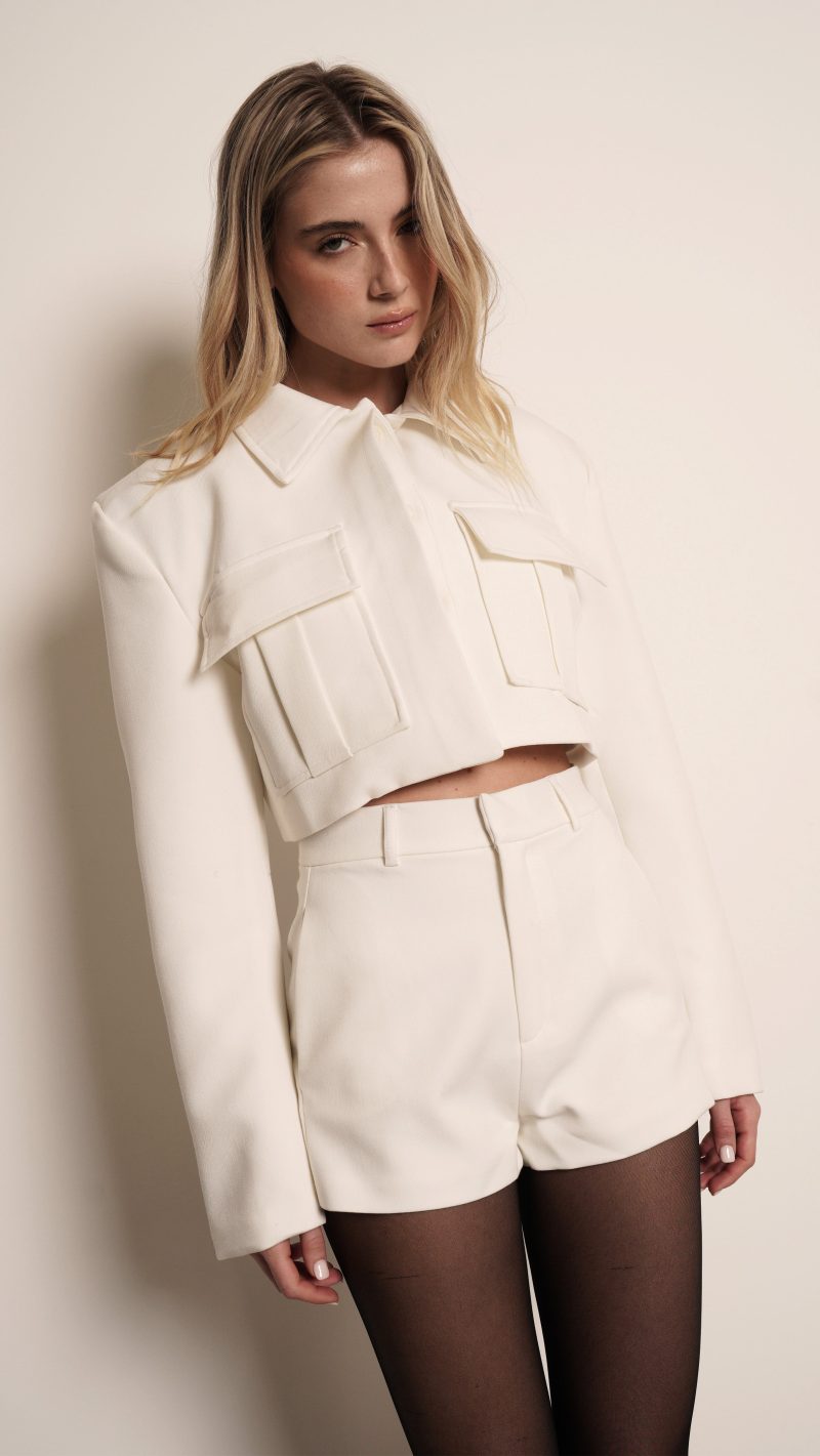 Camille Mini Short  - Ivory - Image 2