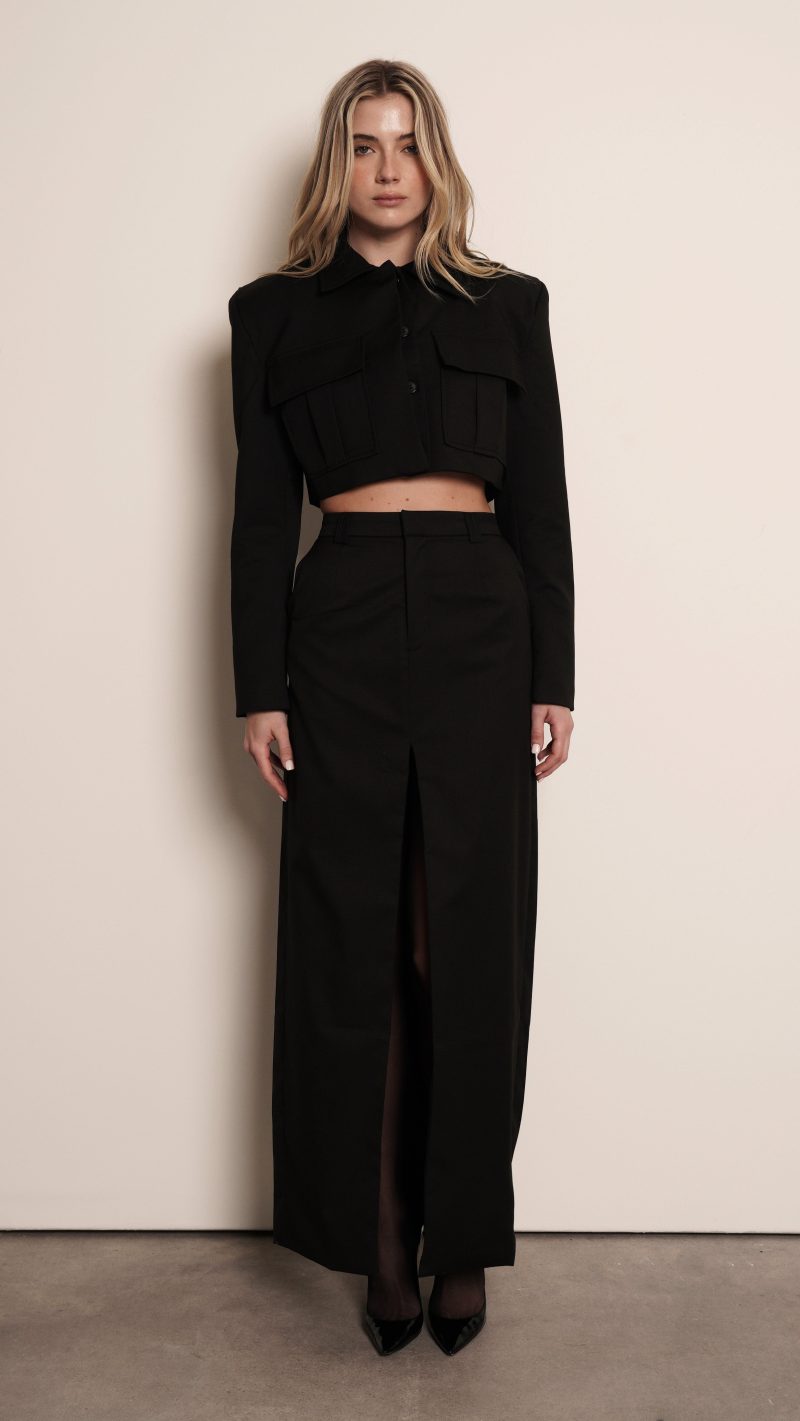Anna Maxi Skirt - Black - Image 8