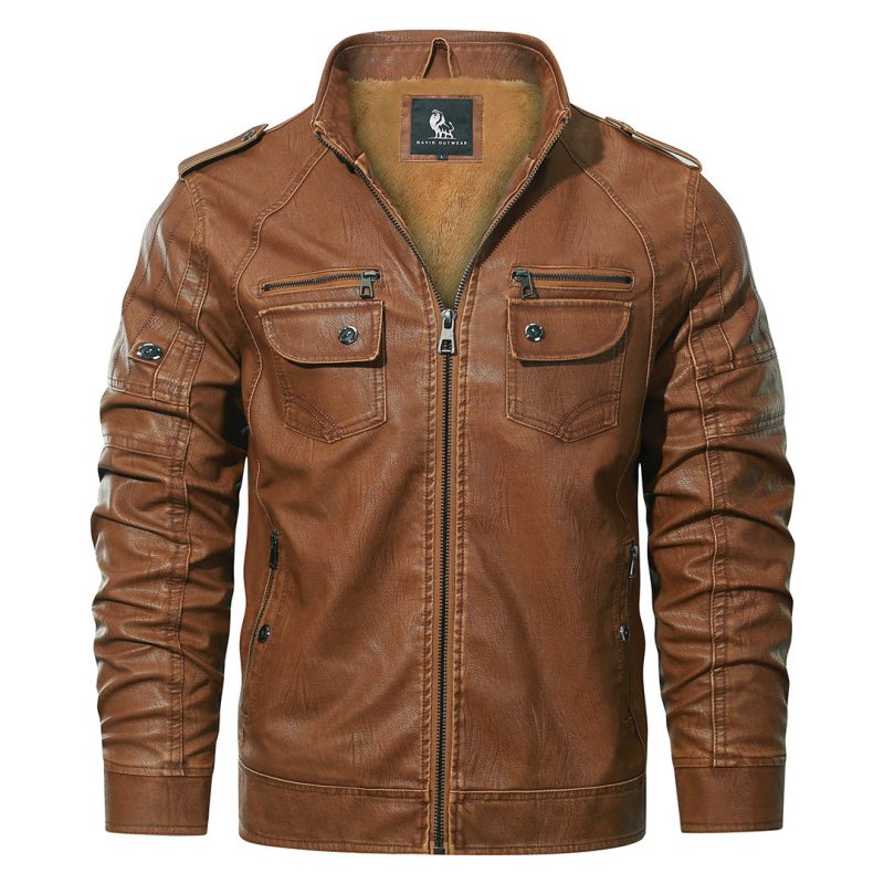 Fleece Biker Jacket - Image 2