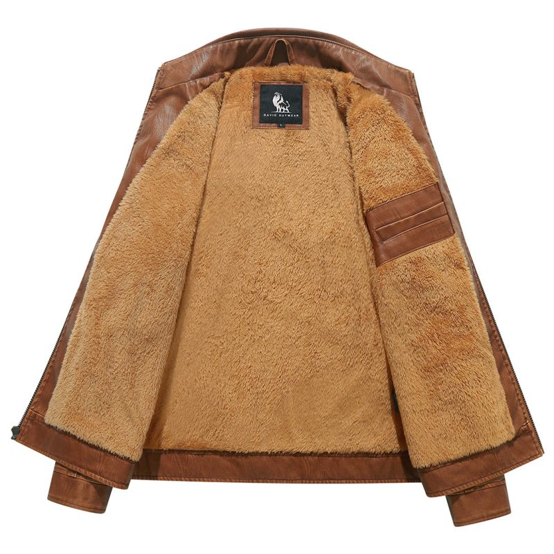 Fleece Biker Jacket - Image 4
