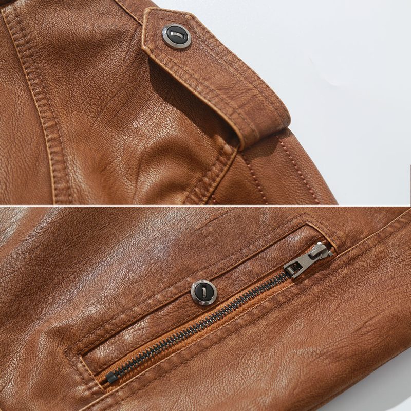 Fleece Biker Jacket - Image 5