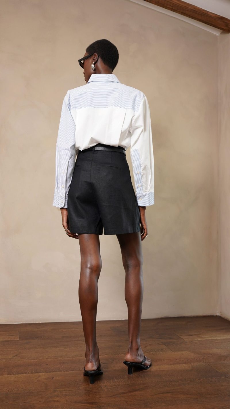 Nina Shirt - White/Blue - Image 5