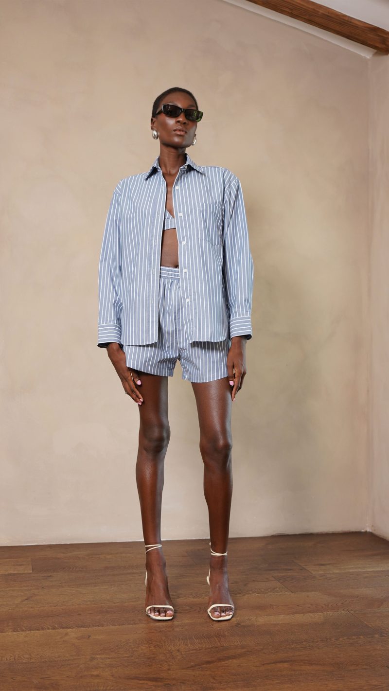 Cleo Shorts - Blue/White