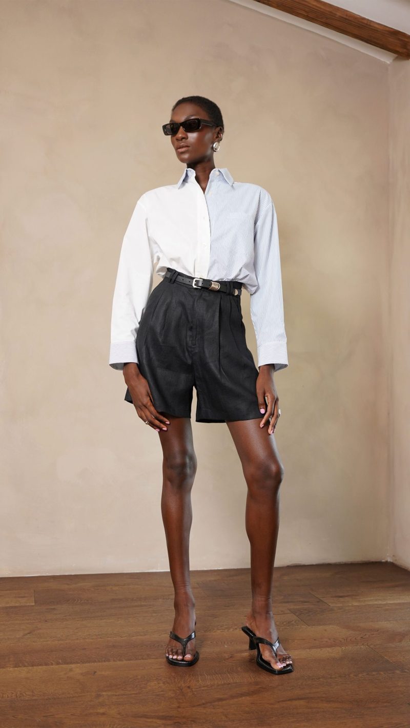 Nina Shirt - White/Blue - Image 2