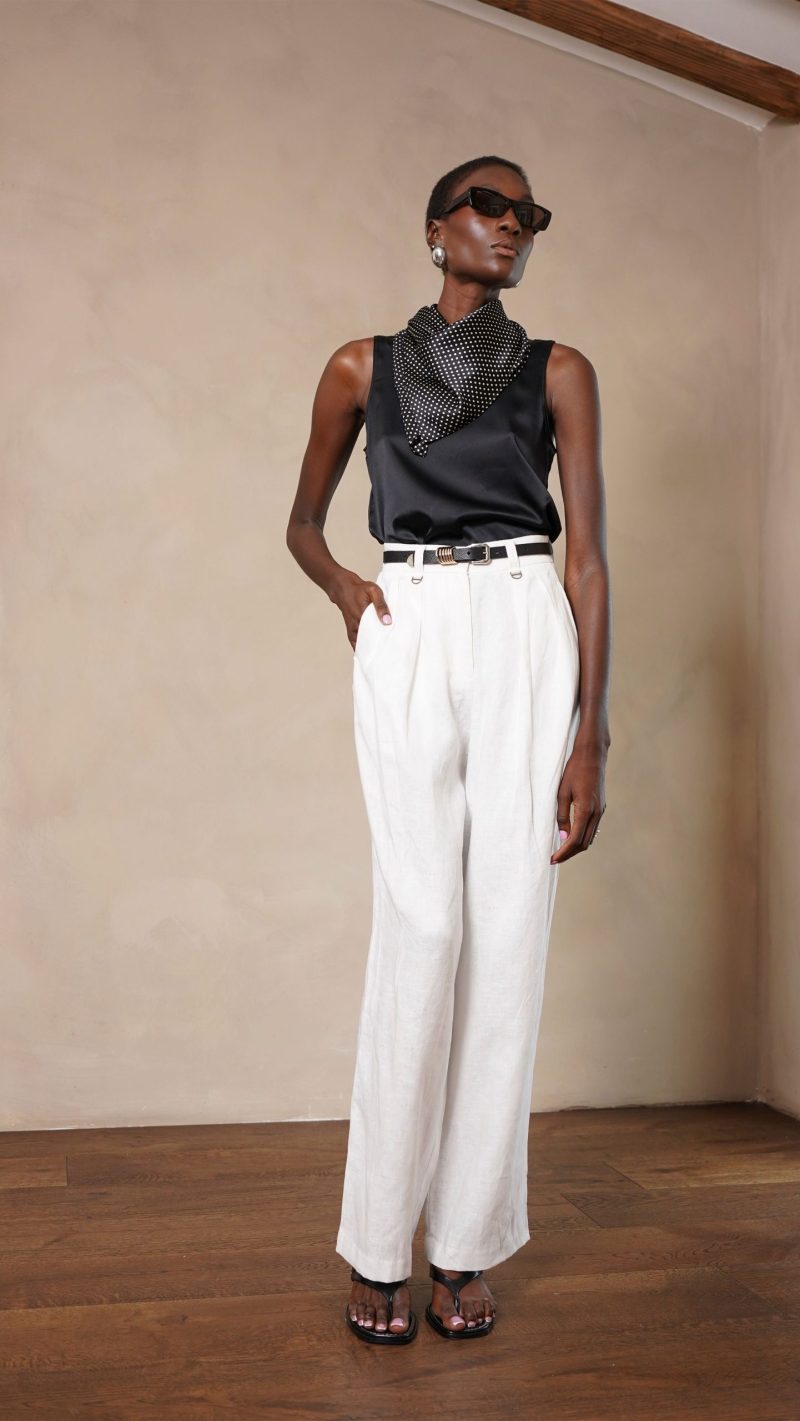 Isola Silk Cami - Black - Image 9