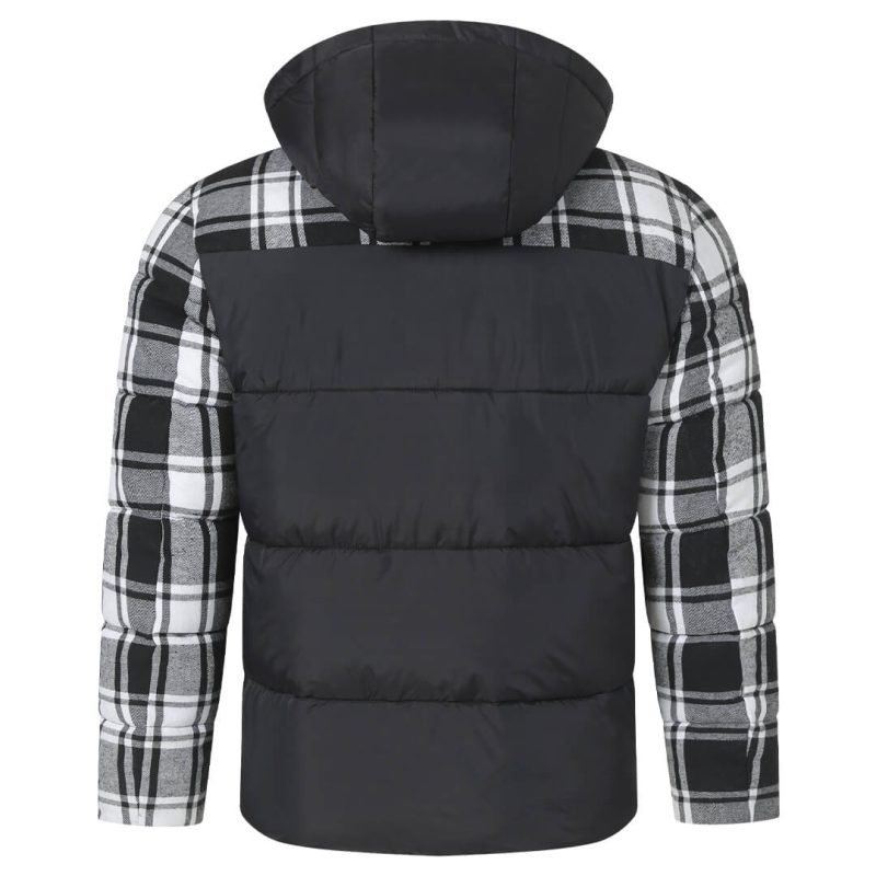 Plaid Puffer Jacket - Image 3